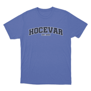 Hocevar Collegiate T Shirt Blue